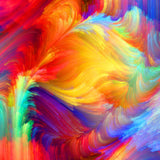 Rainbow Artistic Art 12" x 12"