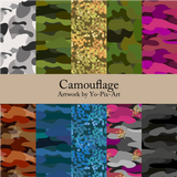 Camouflage 12" X12"