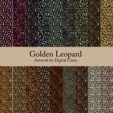 Golden Leopard 12" X 12"