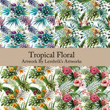 Tropical Floral 12" X 12"